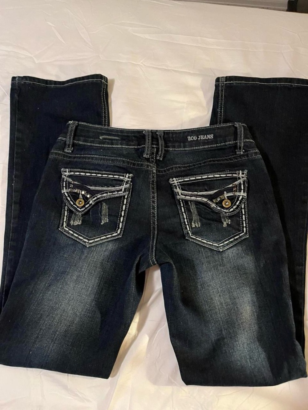 Zoo Jeans 2000s Dark Wash Bootcut Jeans